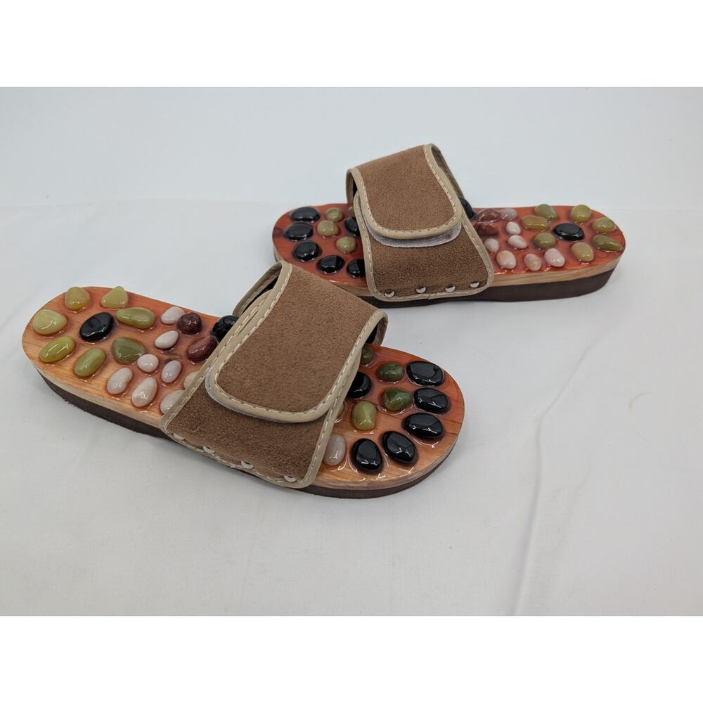 Massage Sandal Slippers With Acupressure Stone For Foot Pain Small Adjustable
